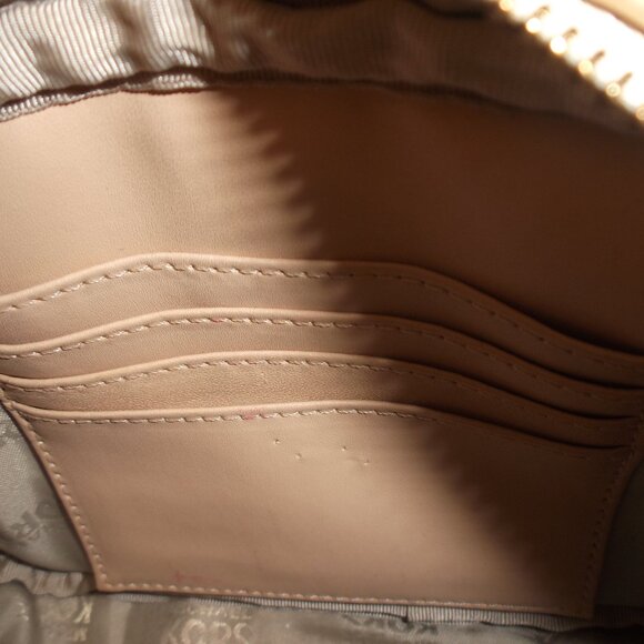 Michael Kors Monogram Mini Camera Bag Crossbody Cream and Tan - Picture 8 of 9